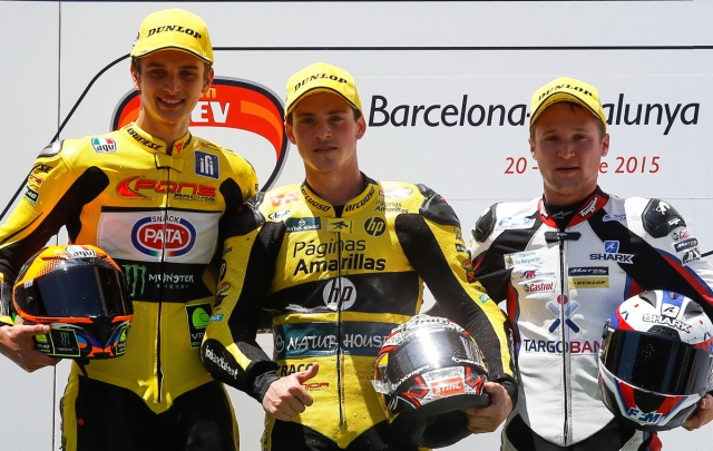 Подиум FIM CEV Moto2, Барселона Подиум FIM CEV Moto2, Барселона
