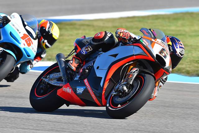 Штефан Брадль - первый выезд на Aprilia RS-GP (FP1, IndyGP) Штефан Брадль - первый выезд на Aprilia RS-GP (FP1, IndyGP)
