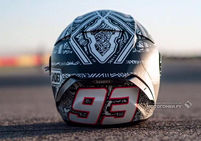 MotoGP: Shoei X-Spirit III Aragon от Марка Маркеса MotoGP: Shoei X-Spirit III Aragon от Марка Маркеса