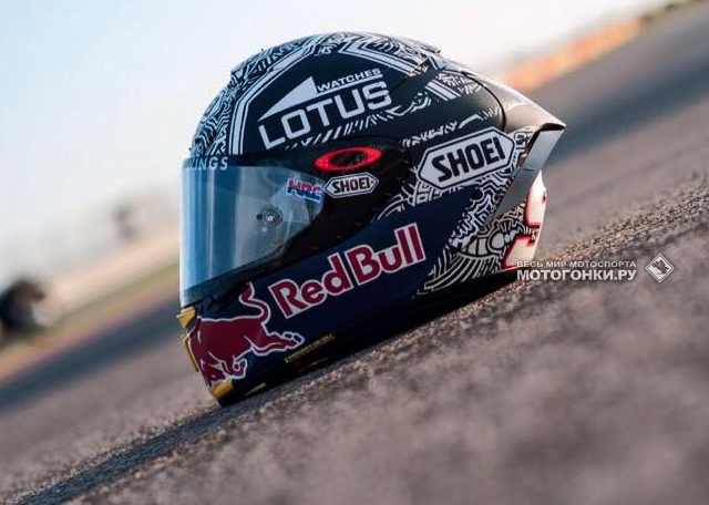 MotoGP: Shoei X-Spirit III Aragon от Марка Маркеса MotoGP: Shoei X-Spirit III Aragon от Марка Маркеса