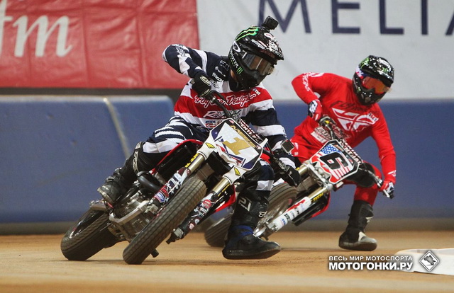 Бред Бейкер и Джаред Миис - быстрые прорайдеры из AMA Pro Flat-Track Бред Бейкер и Джаред Миис - быстрые прорайдеры из AMA Pro Flat-Track