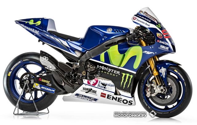 MotoGP: Yamaha YZR-M1 2016 года - вид справа MotoGP: Yamaha YZR-M1 2016 года - вид справа