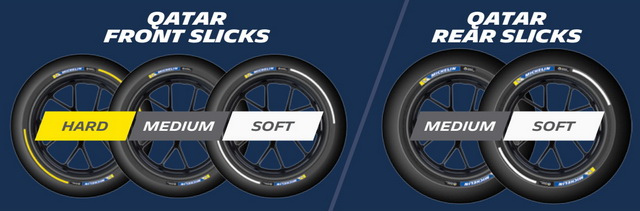 Официальный набор покрышек Michelin для QatarGP 2016 Официальный набор покрышек Michelin для QatarGP 2016