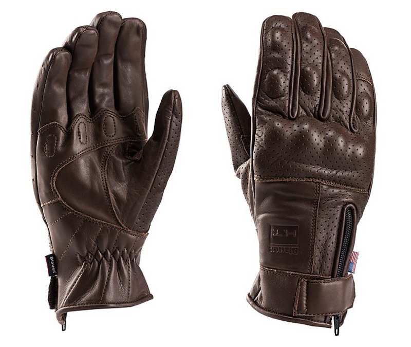 Мотоперчатки Blauer Brown Combo из кожи наппа Мотоперчатки Blauer Brown Combo из кожи наппа
