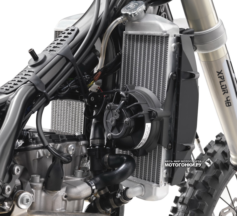 Новая форма радиатора и вентилятор на KTM EXC 250/350/450/500 Новая форма радиатора и вентилятор на KTM EXC 250/350/450/500