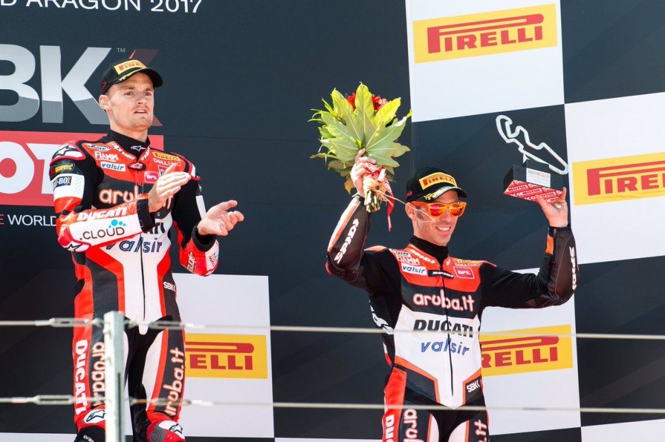 Второй подиумный дубль Ducati в этом году, на этот раз, с победой в кармане Второй подиумный дубль Ducati в этом году, на этот раз, с победой в кармане
