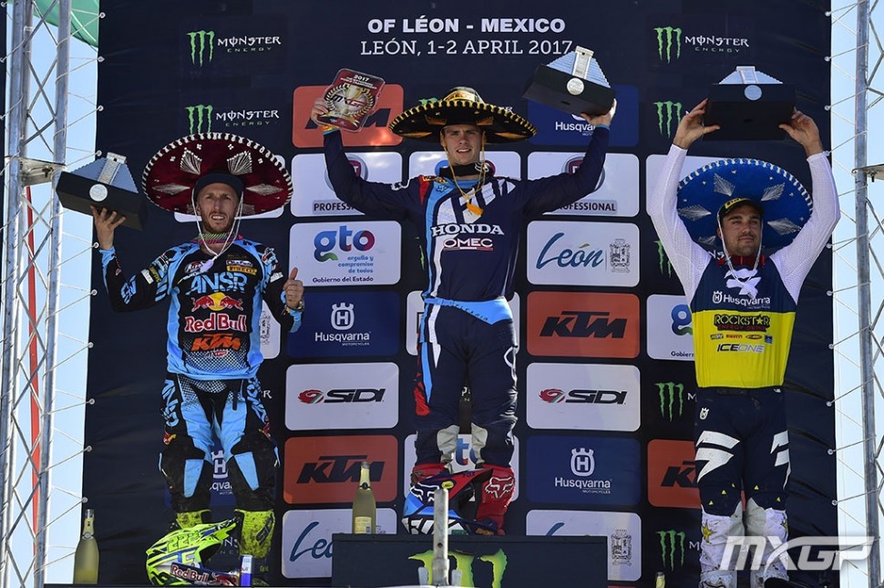 Подиум MXGP в Мексике: Гайзер, Кайроли, Полен Подиум MXGP в Мексике: Гайзер, Кайроли, Полен