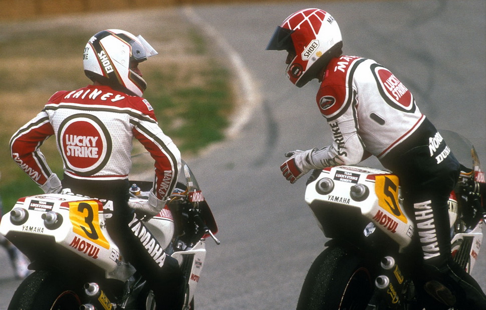 Уэйн Рейни и Кевин МакГи, Lucky Strike Yamaha, 1989 Уэйн Рейни и Кевин МакГи, Lucky Strike Yamaha, 1989