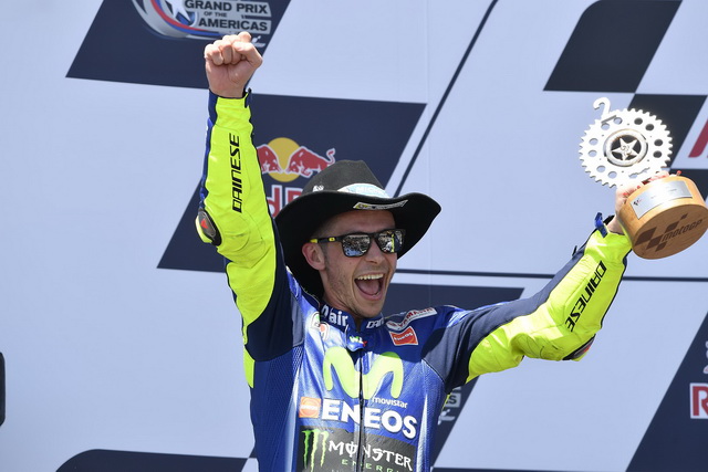 Валентино Росси возглавил протокол MotoGP в Техасе Валентино Росси возглавил протокол MotoGP в Техасе