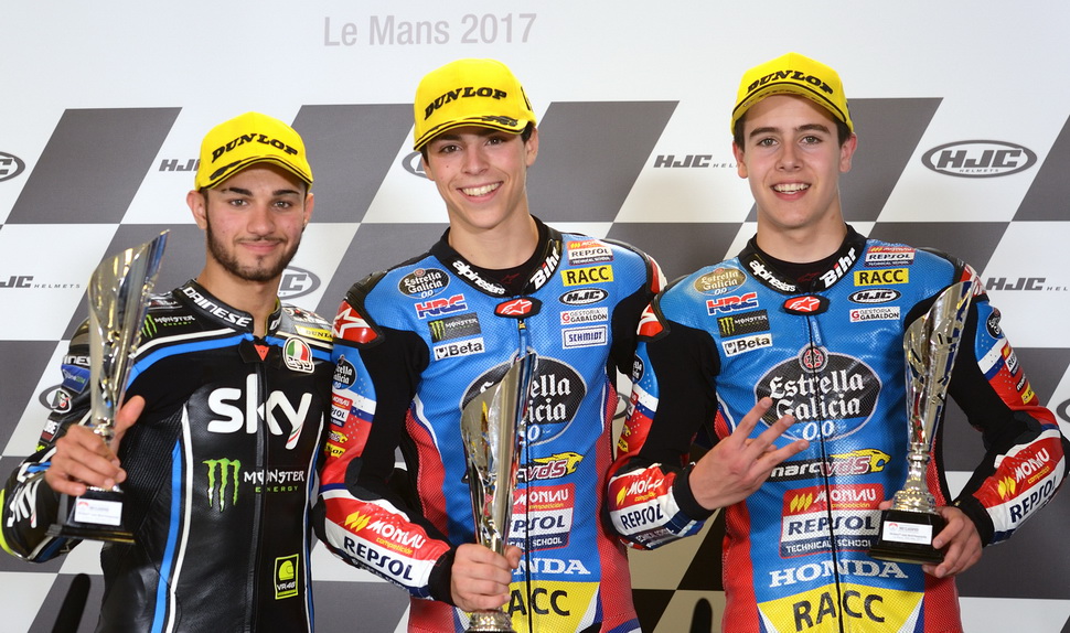 Призеры 2-го этапа FIM CEV Moto3 Призеры 2-го этапа FIM CEV Moto3