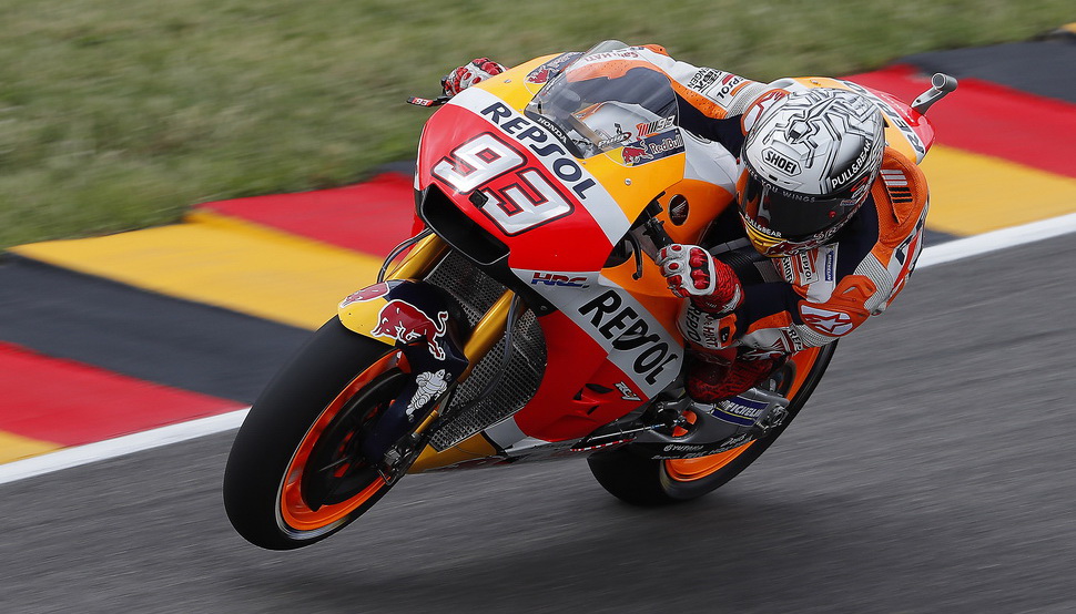 Марк Маркес доволен производительностью Honda RC213V на новом асфальте Sachsenring Марк Маркес доволен производительностью Honda RC213V на новом асфальте Sachsenring