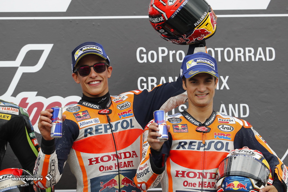 Марк Маркес и Дани Педроса снова вдвоем на подиуме MotoGP - после Гран-При Германии Марк Маркес и Дани Педроса снова вдвоем на подиуме MotoGP - после Гран-При Германии