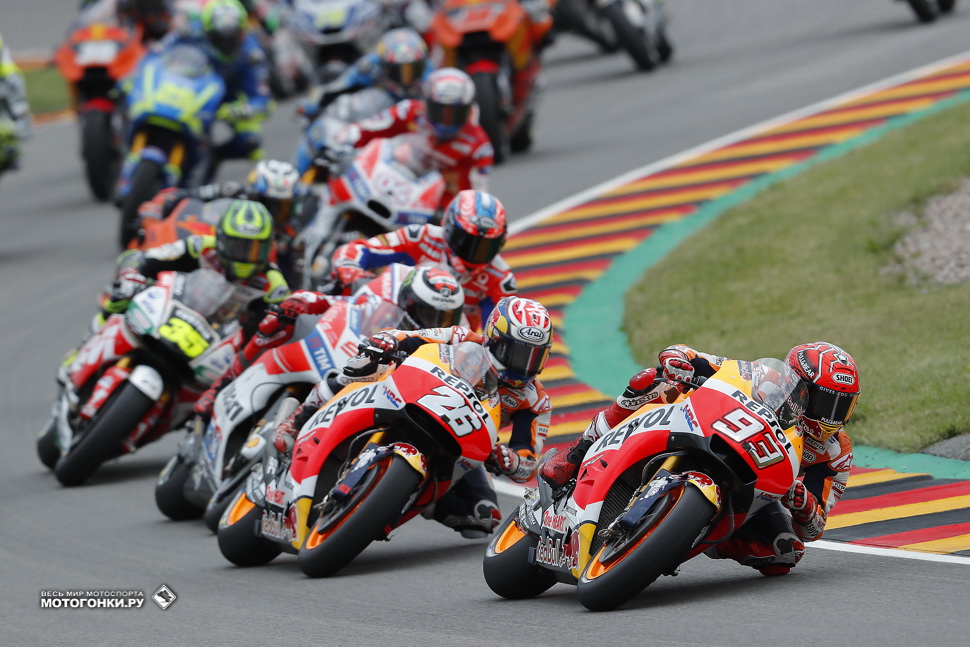Пилоты Repsol Honda возглавляют Гран-При Германии по MotoGP Пилоты Repsol Honda возглавляют Гран-При Германии по MotoGP