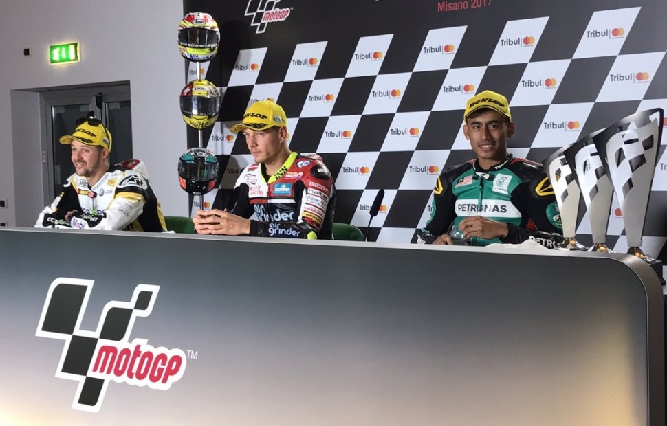 Пресс-конференция с призерами Гран-При Сан-Марино, Moto2 Пресс-конференция с призерами Гран-При Сан-Марино, Moto2