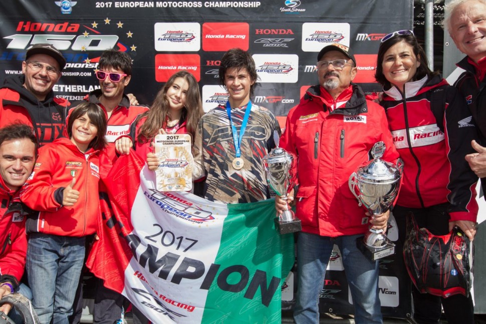 Андреа Адамо - чемпион Honda EMX150 2017 Андреа Адамо - чемпион Honda EMX150 2017