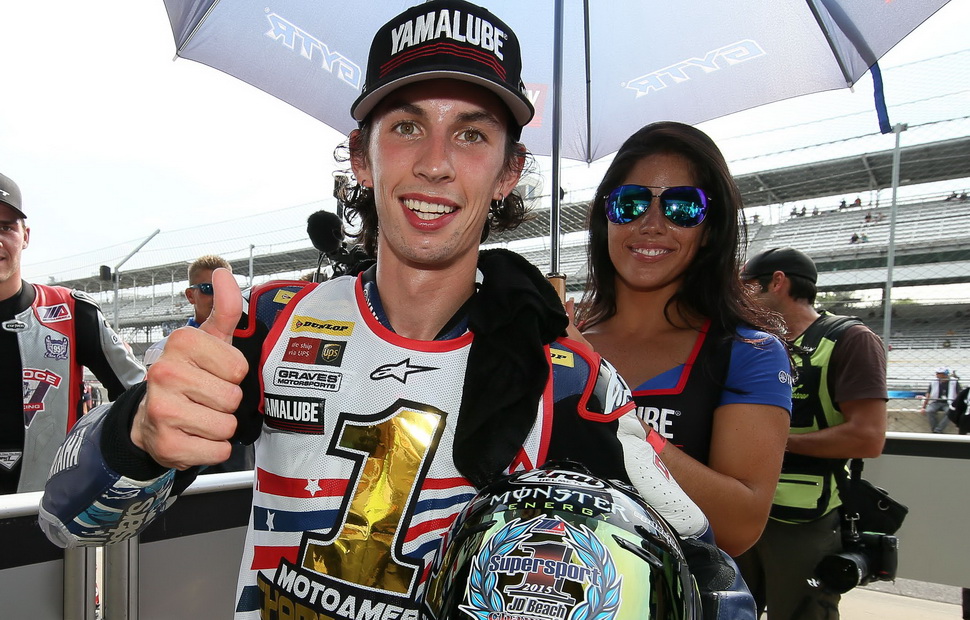 Джейм Дуглас Бич или JD - чемпион MotoAmerica Supersport выиграл Superprestigio 2017 Джейм Дуглас Бич или JD - чемпион MotoAmerica Supersport выиграл Superprestigio 2017