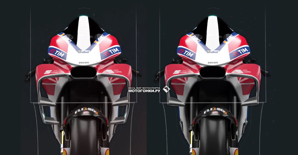 Модульная конструкция винглетов Ducati GP18 Модульная конструкция винглетов Ducati GP18