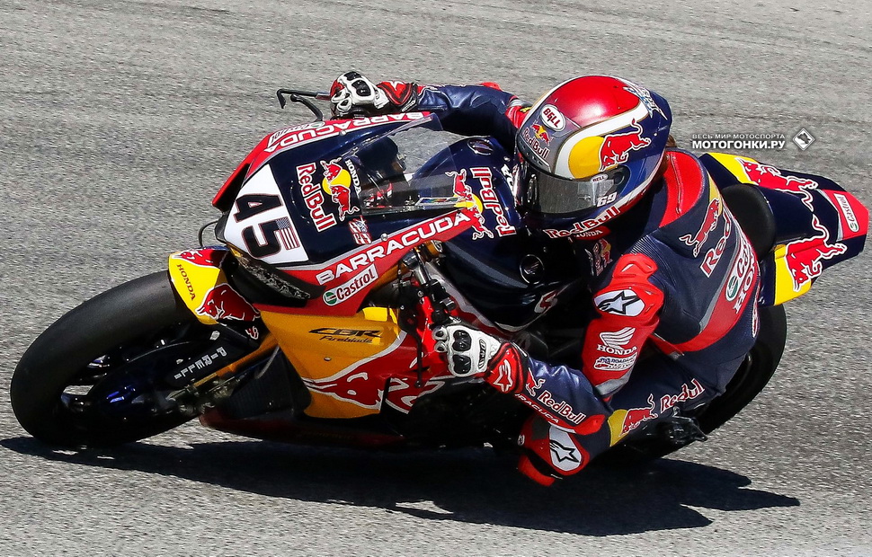 Новобранец Red Bull Honda World Superbike Team Джейк Ганье, #45 Новобранец Red Bull Honda World Superbike Team Джейк Ганье, #45