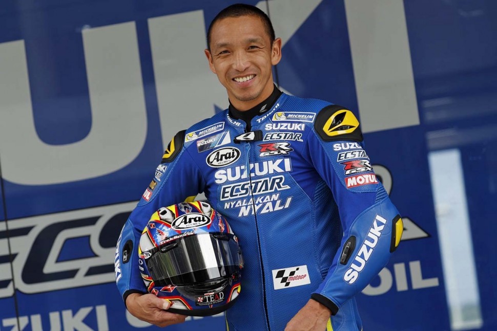 Нобуацу Аоки, официальный разработчик и тест-пилот Suzuki MotoGP Нобуацу Аоки, официальный разработчик и тест-пилот Suzuki MotoGP