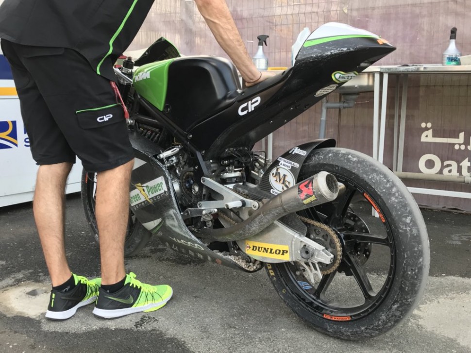Мотоцикл Джона Макфи после возвращения в гараж CIP Moto Мотоцикл Джона Макфи после возвращения в гараж CIP Moto