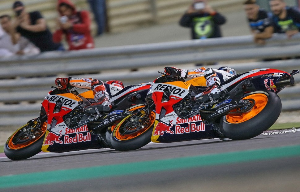 Напарники Repsol Honda проехали гонку в Катаре на новом шасси Напарники Repsol Honda проехали гонку в Катаре на новом шасси