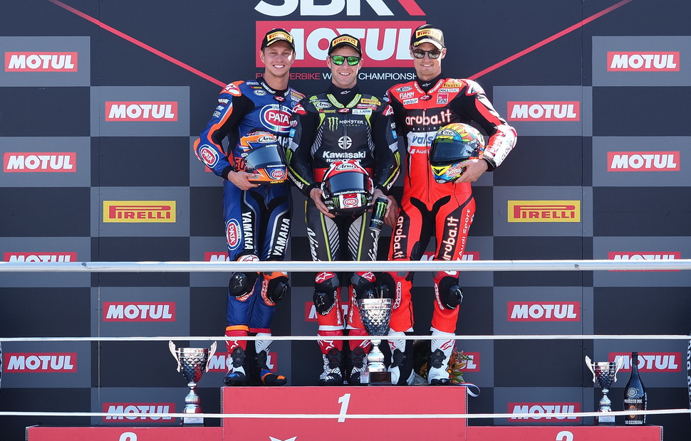 Подиум 1-й гонки в Ассене, WSBK Подиум 1-й гонки в Ассене, WSBK