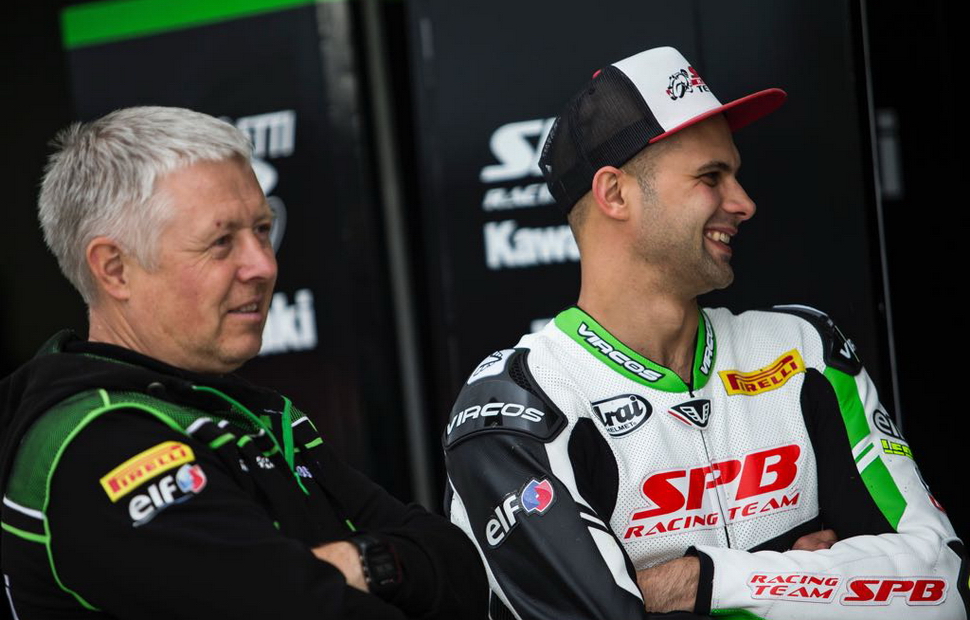 Владимир Леонов и шеф-механик SPB Racing Team Игорь Забалуев в World Superbike Владимир Леонов и шеф-механик SPB Racing Team Игорь Забалуев в World Superbike