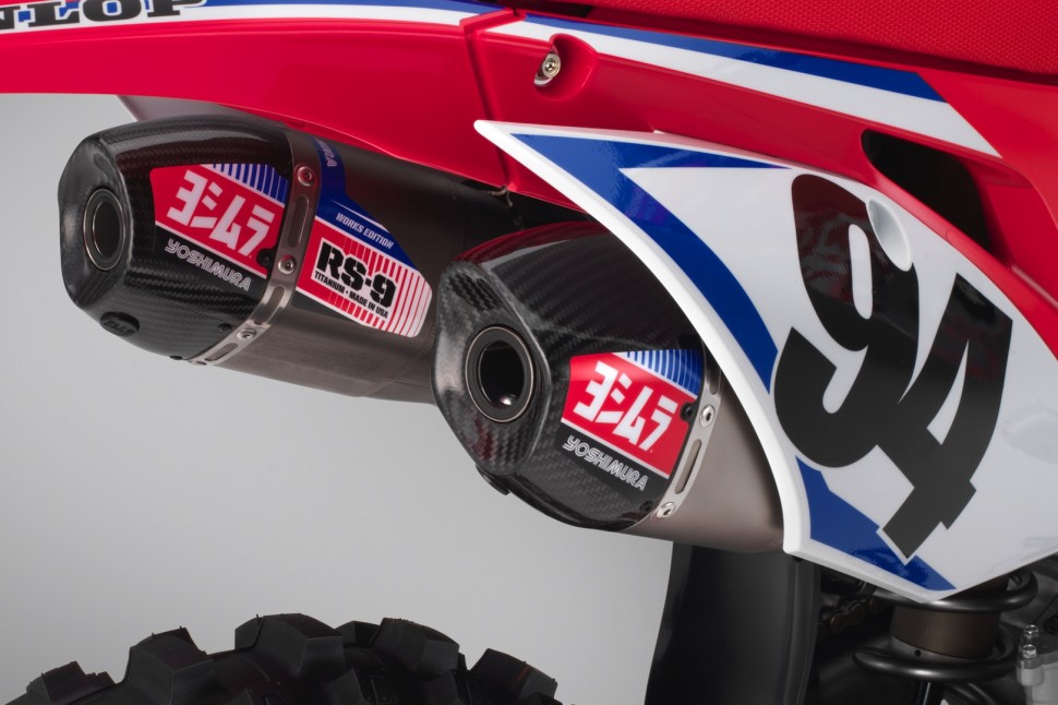 Honda CRF450RWE (2019) оснащается выпуском Yoshimura RS-9 Honda CRF450RWE (2019) оснащается выпуском Yoshimura RS-9