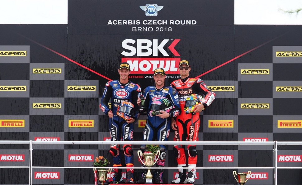 Подиум 7-го этапа World Superbike: теперь уже оба пилота Yamaha - в призах! Подиум 7-го этапа World Superbike: теперь уже оба пилота Yamaha - в призах!