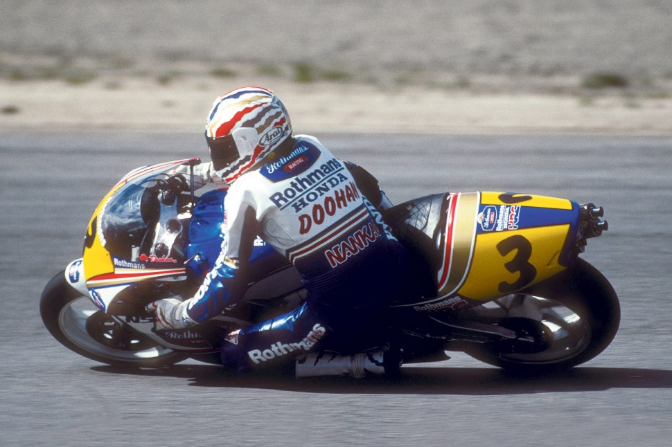 Мик Дуэйн на Honda NSR500 Мик Дуэйн на Honda NSR500