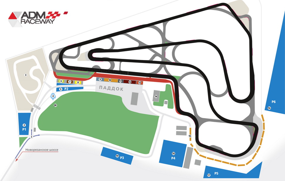 Новая схема ADM Raceway (Мячково) Новая схема ADM Raceway (Мячково)