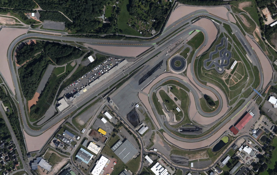 Sachsenring со спутника Sachsenring со спутника