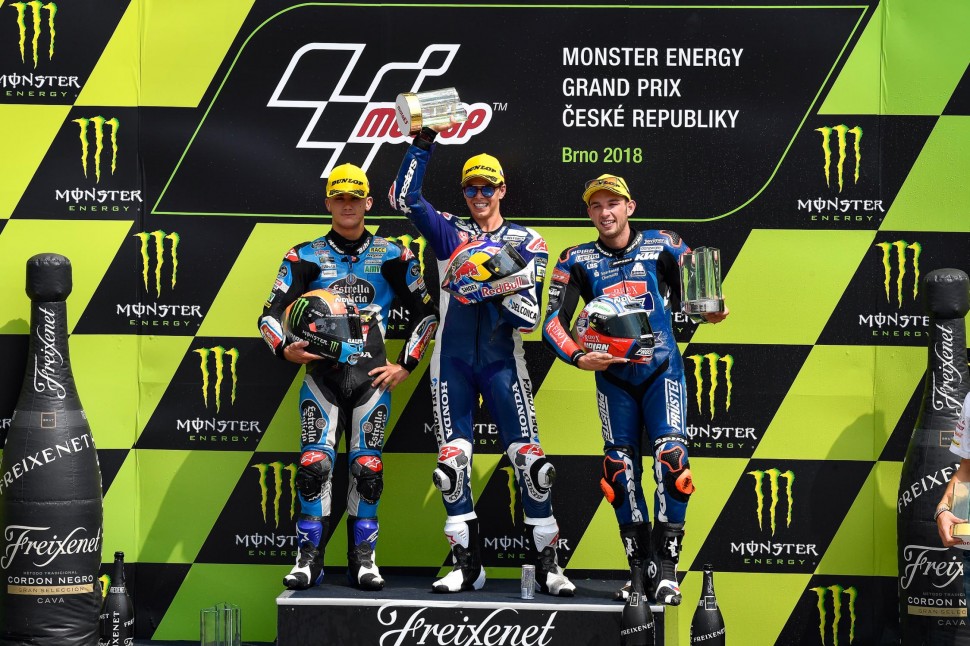 Подиум Гран-При Чехии, Moto3 Подиум Гран-При Чехии, Moto3