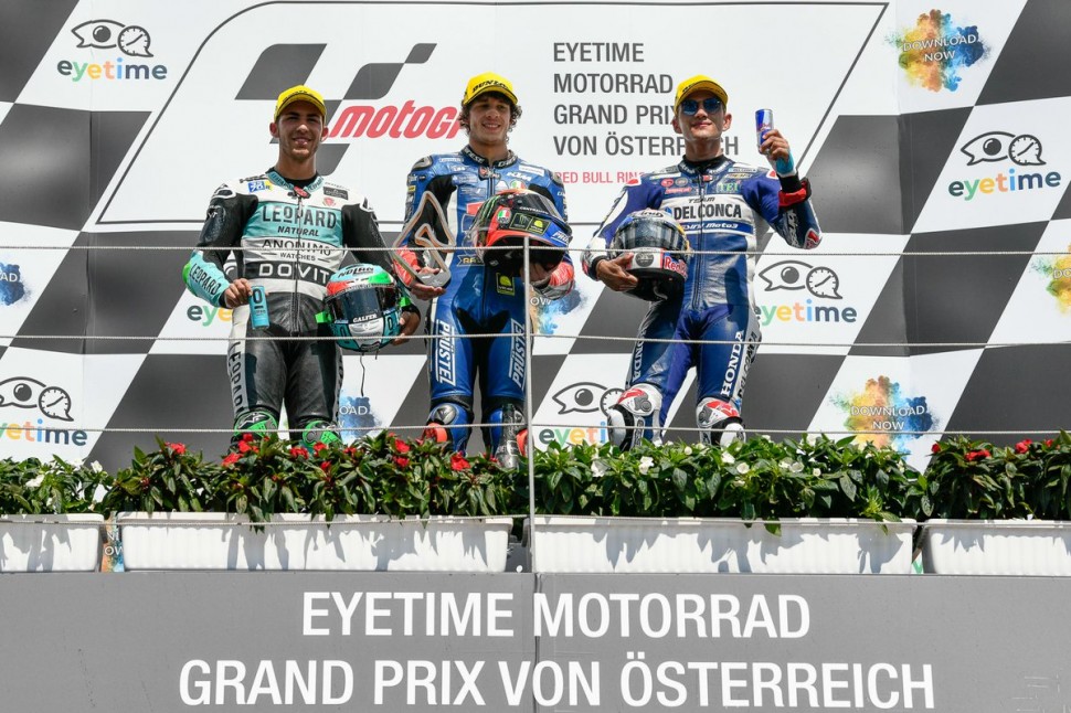 Подиум Гран-При Австрии, Moto3 Подиум Гран-При Австрии, Moto3
