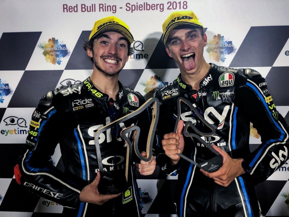 Sky Racing Team VR46 процветает: второй подряд подиум для Багнаи и Марини!!! Sky Racing Team VR46 процветает: второй подряд подиум для Багнаи и Марини!!!