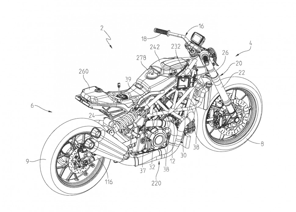 Обнародованные патенты Indian FTR1200 Обнародованные патенты Indian FTR1200
