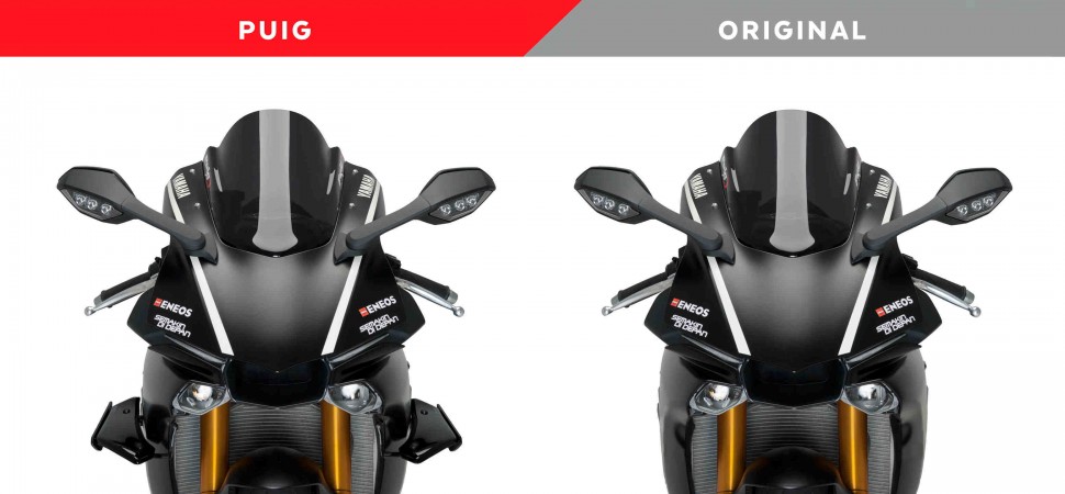 Yamaha YZF-R1M с винглетами и без них Yamaha YZF-R1M с винглетами и без них
