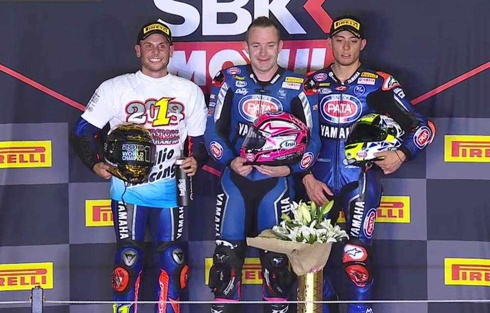 Подиум финальной гонки WorldSSP сезона 2018 года Подиум финальной гонки WorldSSP сезона 2018 года