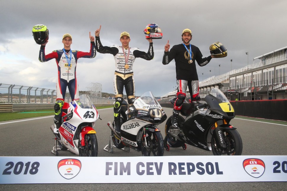 Чемпионы CEV REPSOL 2018 года определились в Валенсии Чемпионы CEV REPSOL 2018 года определились в Валенсии