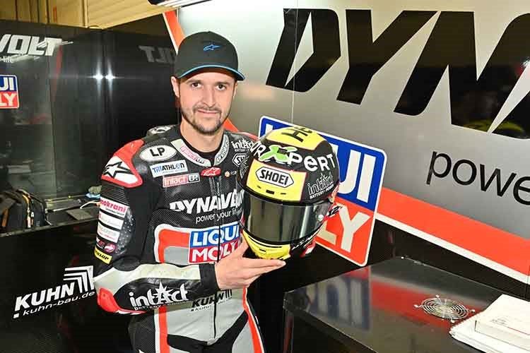 Том Люти в новых цветах, в боксе IntactGP на тестах Moto2 в Хересе Том Люти в новых цветах, в боксе IntactGP на тестах Moto2 в Хересе