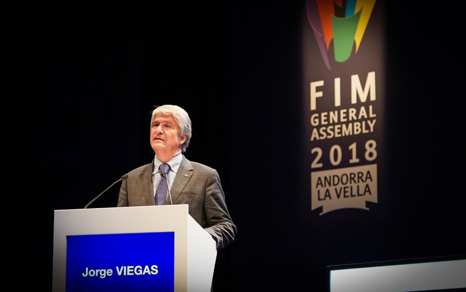 Новый Президент FIM Хорхе Виегас Новый Президент FIM Хорхе Виегас