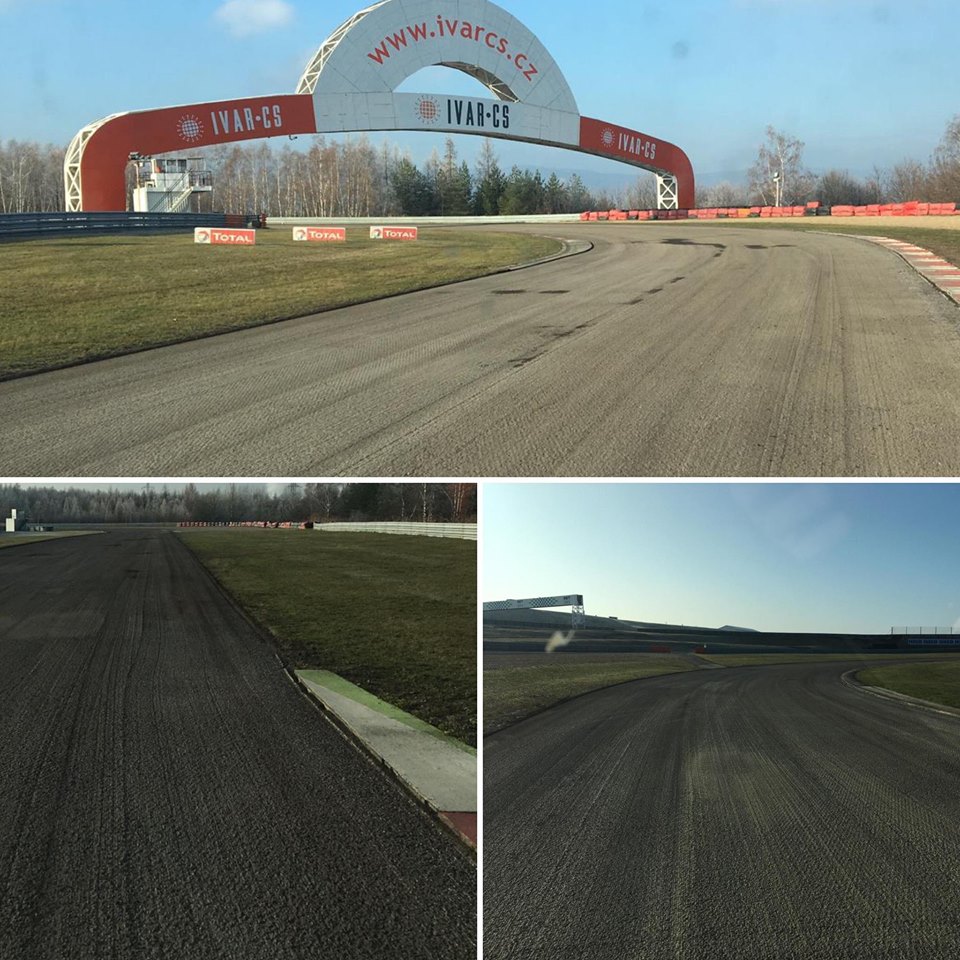 На Automotodrom Most поменяли асфальт На Automotodrom Most поменяли асфальт