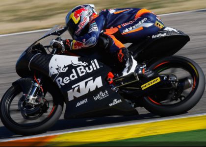 Пилоты KTM бьют время круга GP125 Пилоты KTM бьют время круга GP125