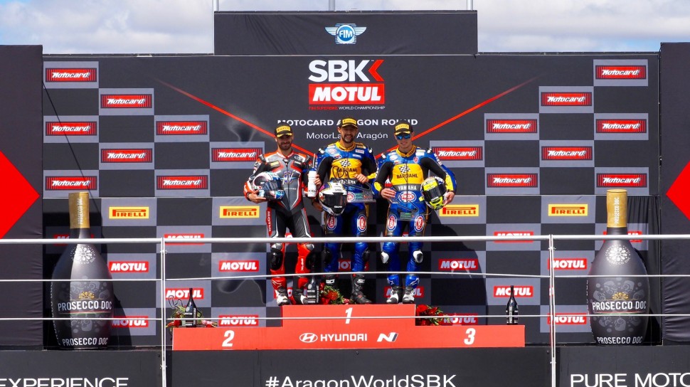 Подиум 3-го этапа WSS, Motorland Aragon Подиум 3-го этапа WSS, Motorland Aragon