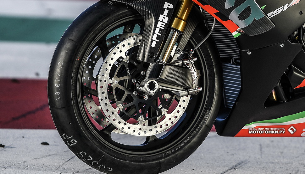 Aprilia RSV4 X (2019): топовые тормоза Brembo GP4-MS Aprilia RSV4 X (2019): топовые тормоза Brembo GP4-MS