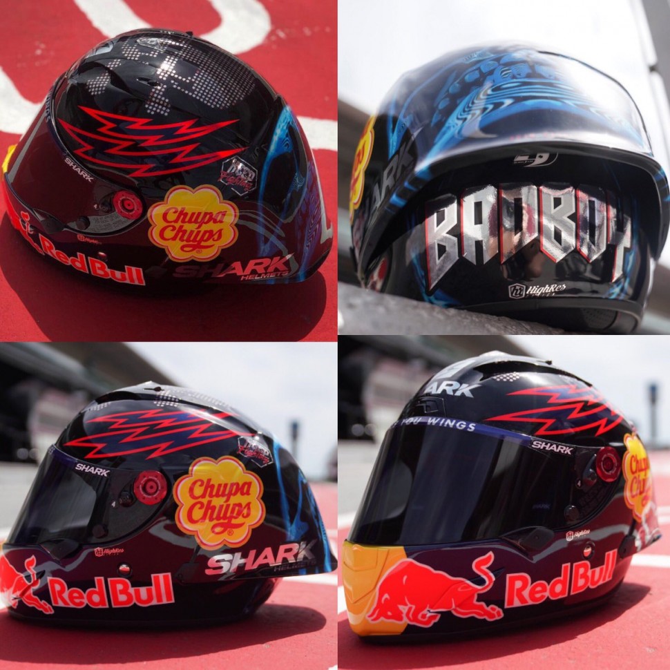 Особый шлем Хорхе Лоренцо - Shark Race R Pro GP FIM - BadBoy 2019 Особый шлем Хорхе Лоренцо - Shark Race R Pro GP FIM - BadBoy 2019
