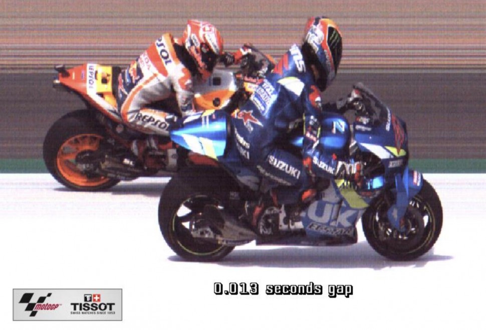 Официальный фотофиниш Гран-При Великобритании по MotoGP Официальный фотофиниш Гран-При Великобритании по MotoGP