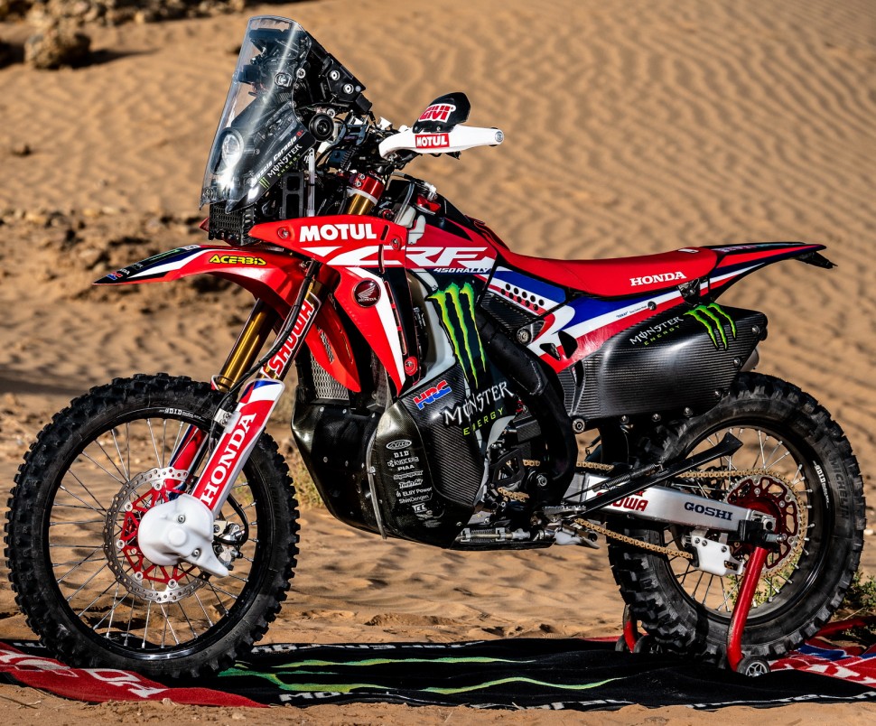Honda CRF450 Rally заводской команды Monster Energy Team HRC Honda CRF450 Rally заводской команды Monster Energy Team HRC
