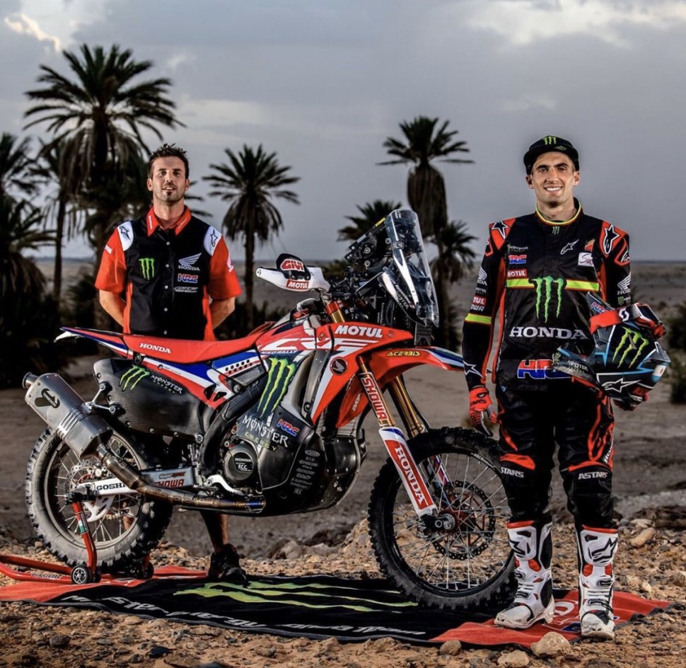 Honda CRF450 Rally заводского пилота Team HRC Кевина Беньявидеса Honda CRF450 Rally заводского пилота Team HRC Кевина Беньявидеса