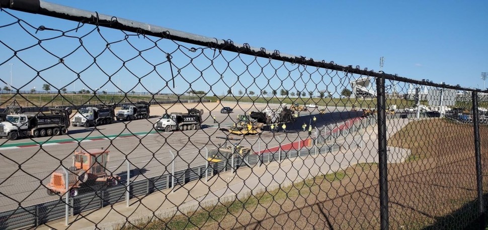 Работы по реконструкции Circuit of the Americas, конец 2019 года Работы по реконструкции Circuit of the Americas, конец 2019 года